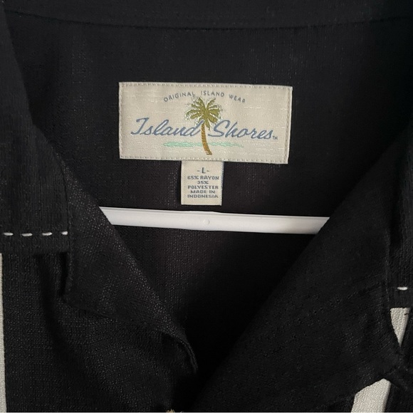 Island Shores men’s button short sleeve Charlie Sheen Bowling Shirt Large NWT - Picture 3 of 10